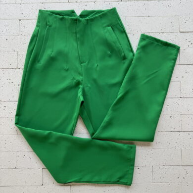 CALÇA ALFAIATARIA PREMIUM DETALHE PENCES VERDE