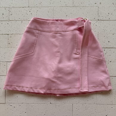 SHORT SAIA COTTON DETALHE LATERAL ROSA