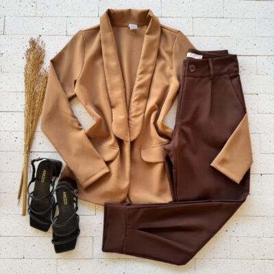 BLAZER ALFAIATARIA ABERTO BÁSIC NUDE