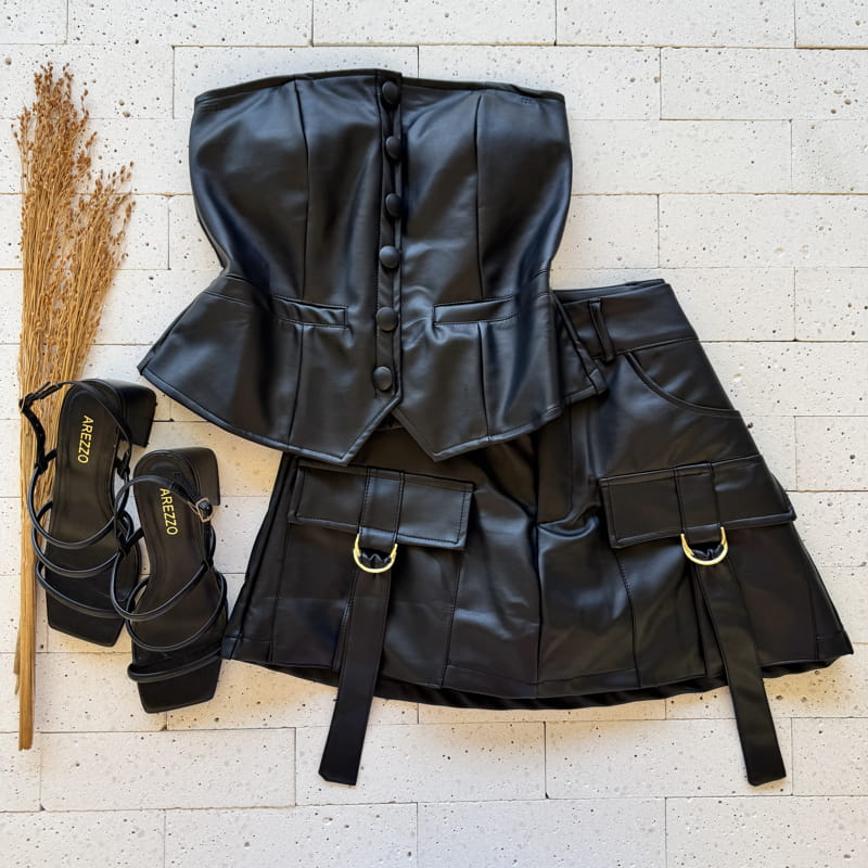 CONJUNTO COURO SINTÉTICO CONJUNTO COURO SINTÉTICO