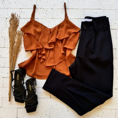 REGATA BOHO CHIFON LUXO CARAMELO