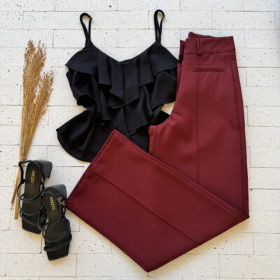 REGATA BOHO CHIFON LUXO PRETA