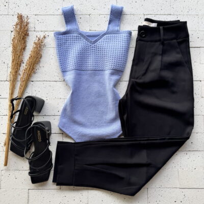 BODY MODAL ALÇA LARGA E DETALHE BUSTO AZUL