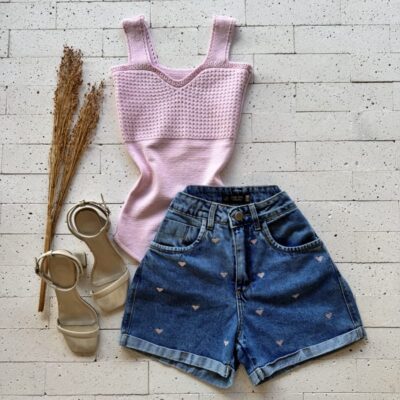 BODY MODAL ALÇA LARGA E DETALHE BUSTO ROSA CLARO