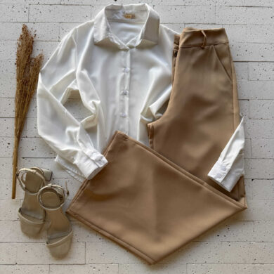 Dondoca_com_br Camisa Feminina Social Basica Off