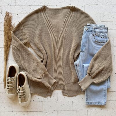 CARDIGAN TRICO ALONGADO