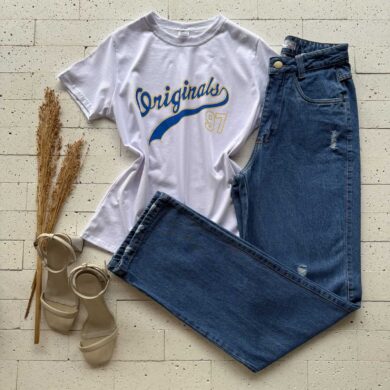 T-SHIRT ALGODÃO ESTAMPA A VIDA TEM A COR QUE VOCÊ PINTA OFF