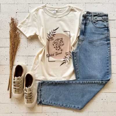 T-SHIRT ALGODÃO ESTAMPA WILD SOUL OFF
