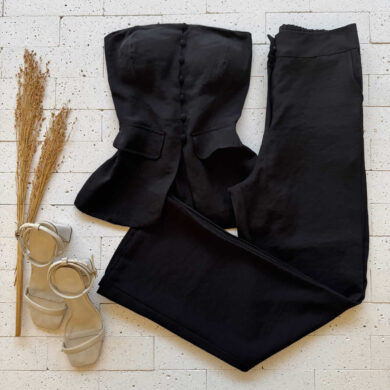 Dondoca_com_br Conjunto Marrant Tomara Que Caia E Calca Pantalona Preto