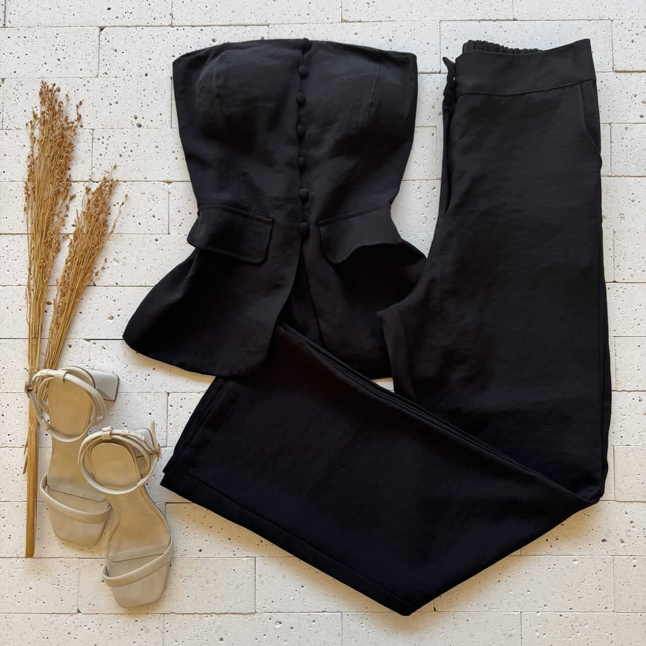 Dondoca_com_br Conjunto Marrant Tomara Que Caia E Calca Pantalona Preto Dondoca_com_br Conjunto Marrant Tomara Que Caia E Calca Pantalona Preto