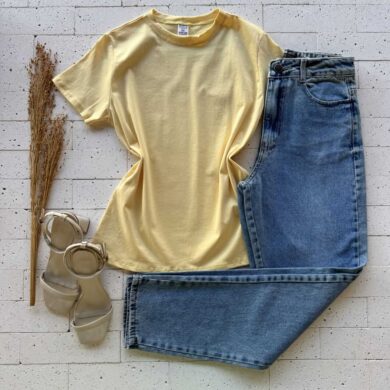 T-SHIRT ALGODÃO BÁSIC AMARELO