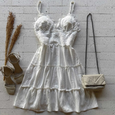 Dondoca_com_br Vestido Tres Marias Detalhe Gripier Frontal Off