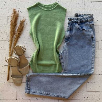 Dondoca_com_br Body Modal Leve Basic Pistache