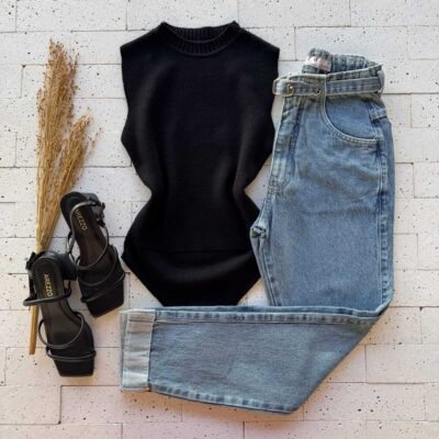 Dondoca_com_br Body Modal Leve Basic Preto