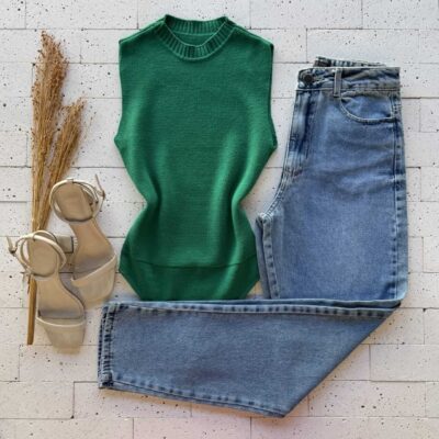 Dondoca_com_br Body Modal Leve Basic Verde