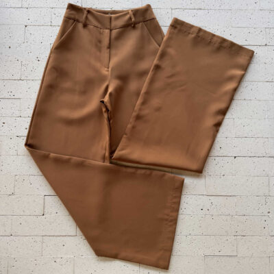 Dondoca_com_br Calca Social Pantalona Lisa Nude