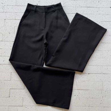 Dondoca_com_br Calca Social Pantalona Lisa Preta