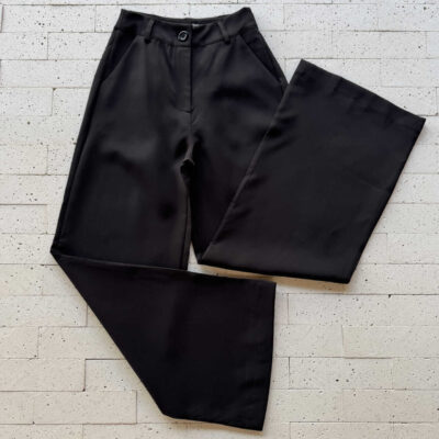 Dondoca_com_br Calca Social Pantalona Preta