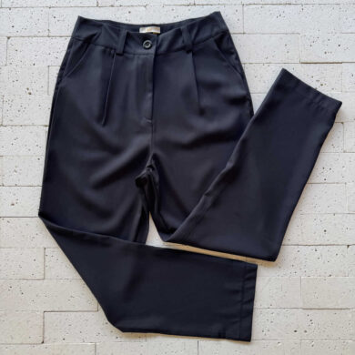 Dondoca_com_br Calca Social Slim Cropped Preta