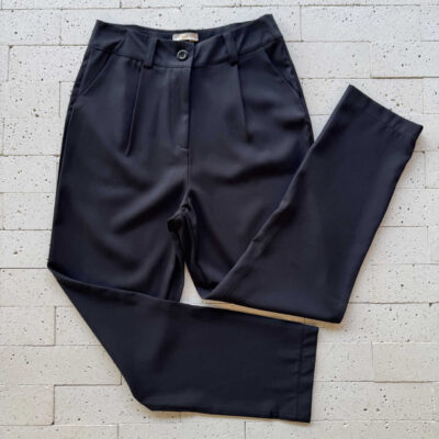 Dondoca_com_br Calca Social Slim Cropped Preta