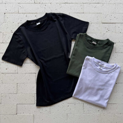 Kit Camiseta Feminina Premium - 3 Peças - Preta, Off e Verde Oliva