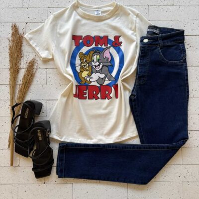 Dondoca_com_br T Shirt Algodao Estampa Desenho Animado Off