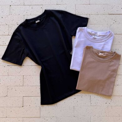 Dondoca_com_br Kit Camiseta Feminina Premium 3 Pecas Preta Off E Nude