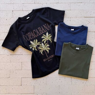 Dondoca_com_br Kit Camiseta Feminina Premium 3 Pecas Verde Oliva Marinho E