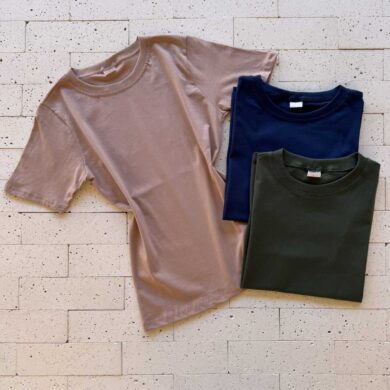 Dondoca_com_br Kit Camiseta Feminina Premium 3 Pecas Verde Oliva Marinho E Nude