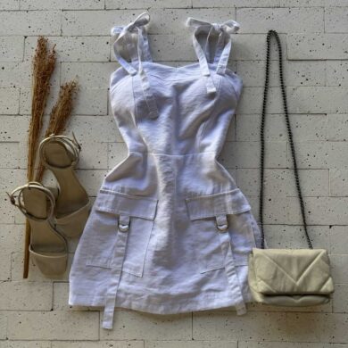 Dondoca_com_br Macaquinho Cargo Marrant Com Alca Lacinho Off