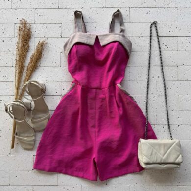 Dondoca_com_br Macaquinho Marrant Bicolor Pink