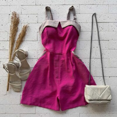 Dondoca_com_br Macaquinho Marrant Bicolor Pink