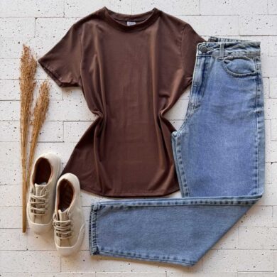 Dondoca_com_br T Shirt Algodao Basic Cafe