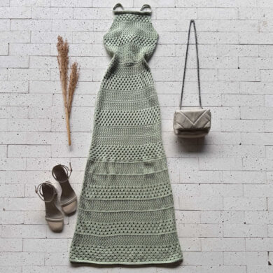 Dondoca_com_br Vestido Trico Longuete Com Laco Nas Costas Pistache