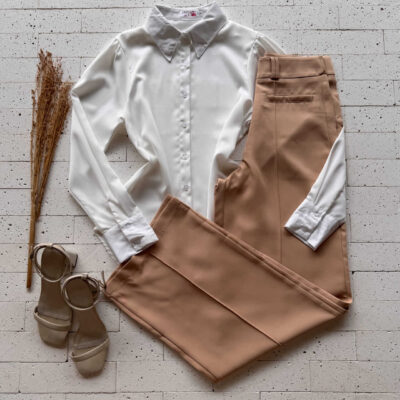 Dondoca_com_br Camisa Feminina Social Basic Off