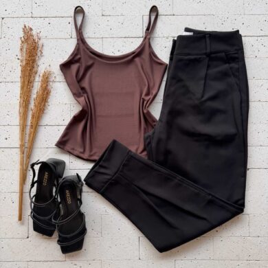 Dondoca_com_br Regata Alcinha Basic Cafe