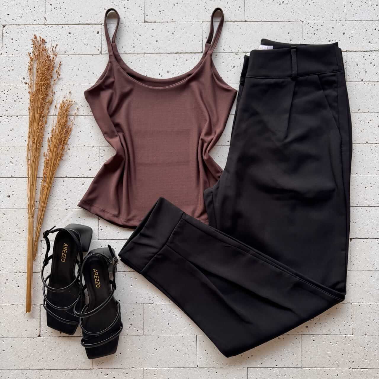 Dondoca_com_br Regata Alcinha Basic Cafe Dondoca_com_br Regata Alcinha Basic Cafe