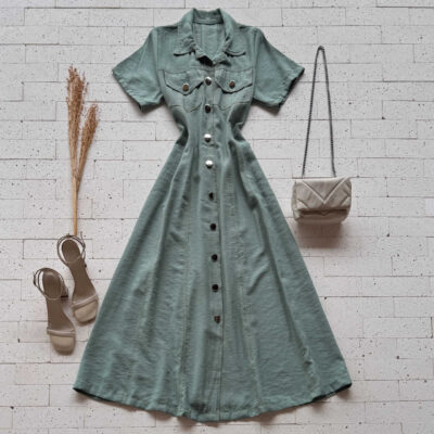 Dondoca_com_br Vestido Chemise Longuete Pistache 2