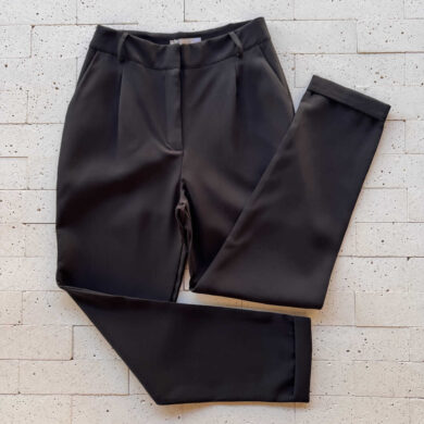 Dondoca_com_br Calca Social Alfaiataria Com Barra Italiana Preta