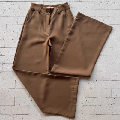 Dondoca_com_br Calca Social Pantalona Basica Nude