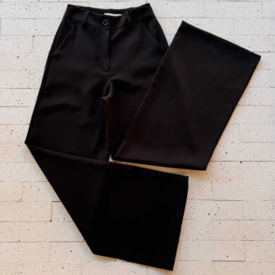 Dondoca_com_br Calca Social Pantalona Basica Preta