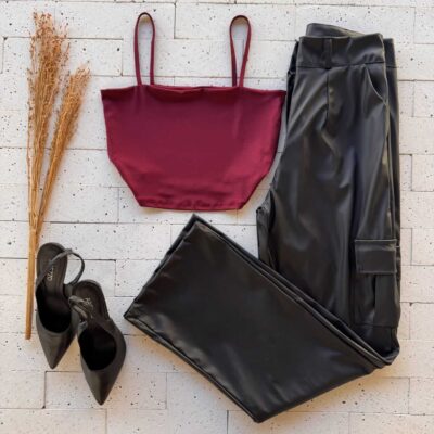 Dondoca_com_br Top De Alcinha Premium Vinho