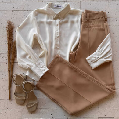 Dondoca_com_br Camisa Feminina Com Botoes Encapados Off