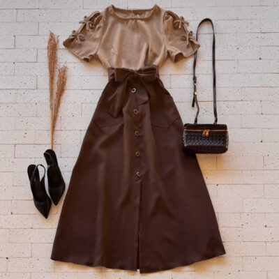 Dondoca_com_br Blusa Detalhe Lacinhos Na Manga Nude