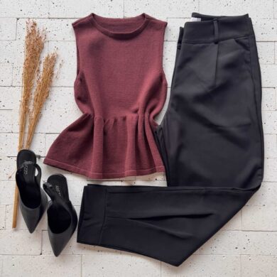 Dondoca_com_br Regata Modal Peplum Sem Decote Marrom 2 0