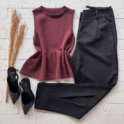 Dondoca_com_br Regata Modal Peplum Sem Decote Marrom 2 0