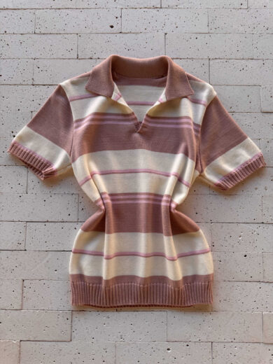 Dondoca_com_br Blusa Modal Listrada Com Gola Rose 2