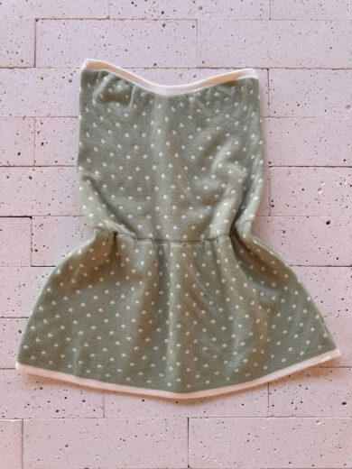 Dondoca_com_br Conjunto Poa Modal Peplum E Saia Midi Pistache