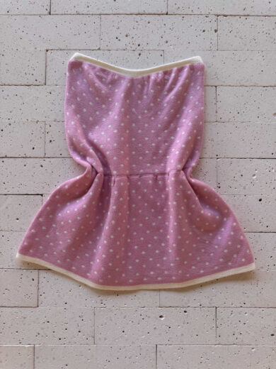 Dondoca_com_br Conjunto Poa Modal Peplum E Saia Midi Rosa