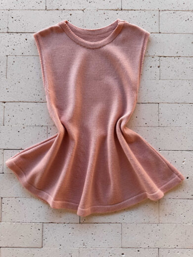 Dondoca_com_br Regata Modal Peplum Basica Rose